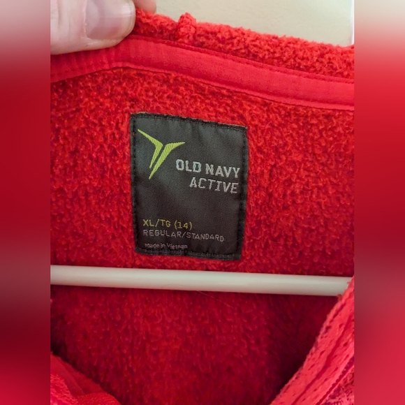 Girls Old Navy Active Zip Up Hoodie size XL (14) - Picture 5 of 8